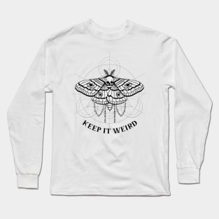 keep it weird hawkmoth Long Sleeve T-Shirt